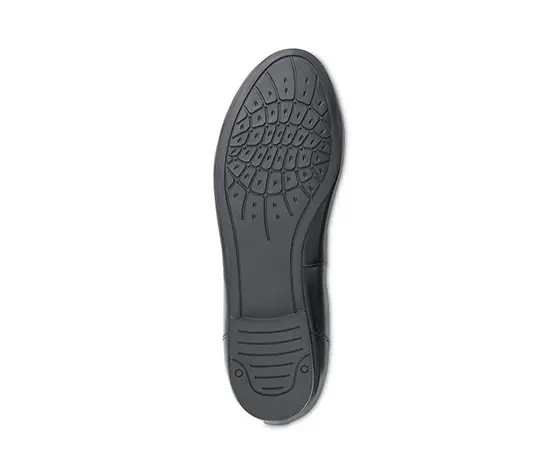 Leder-Ballerinas, schwarz