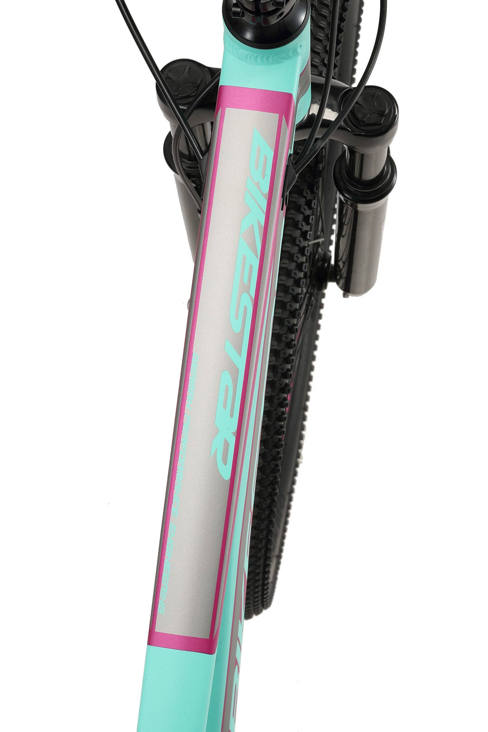 BikeStar MTB, Sport kinderfiets 24 inch mint /roze, 21 speed
