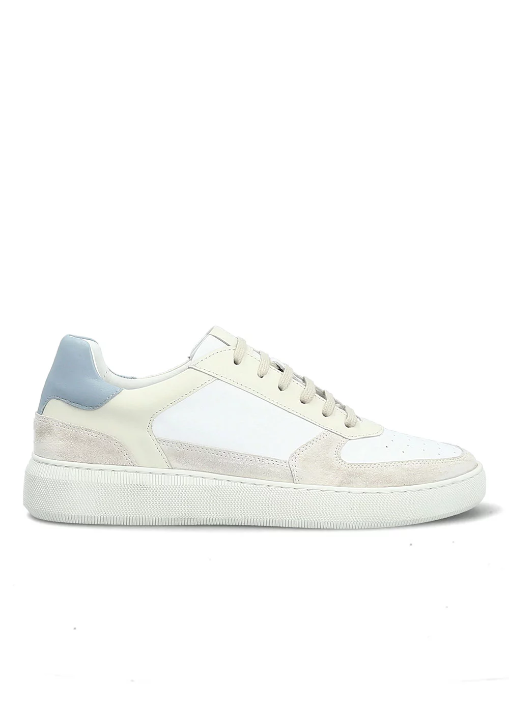 SNEAKER VALERIO CUIR BLANC