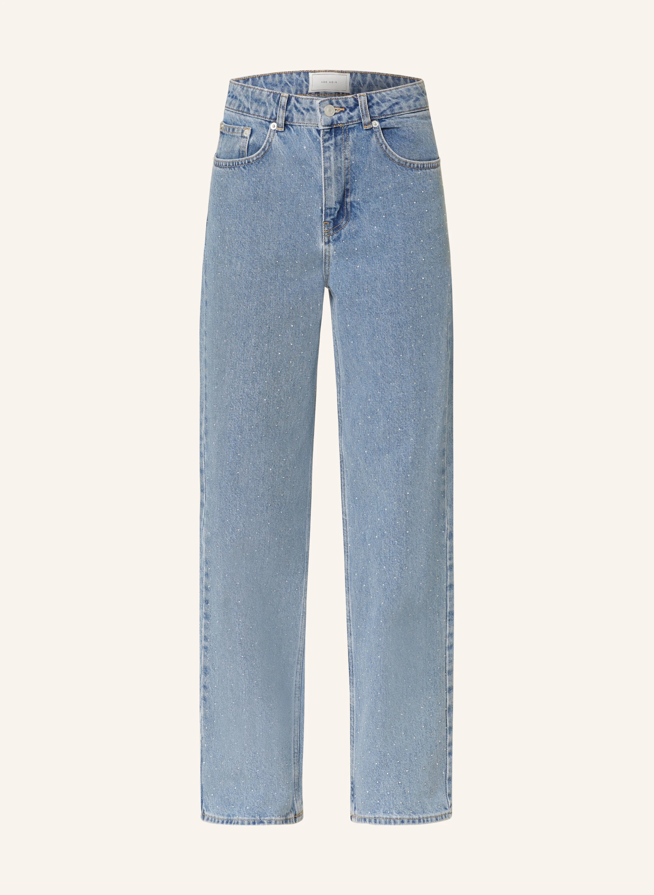 NEO NOIR Flared Jeans SIMONA mit Schmucksteinen