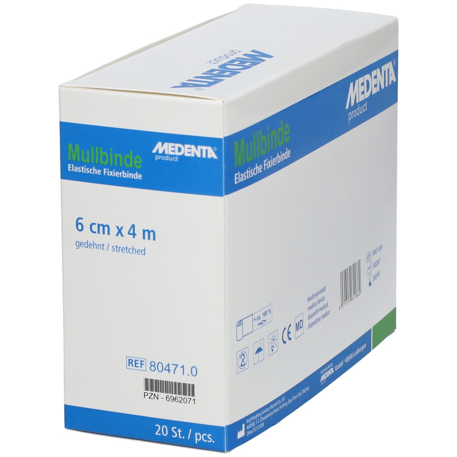 Mullbinden elastisch 6 cm x 4 m