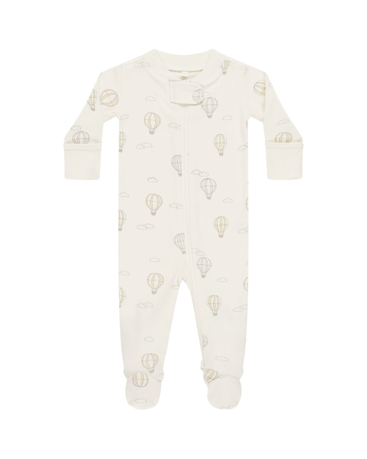 Pysj m/Føtter & to-veis Glidelås – Øko Bomull | Zip Longsleeve Sleeper Fottie