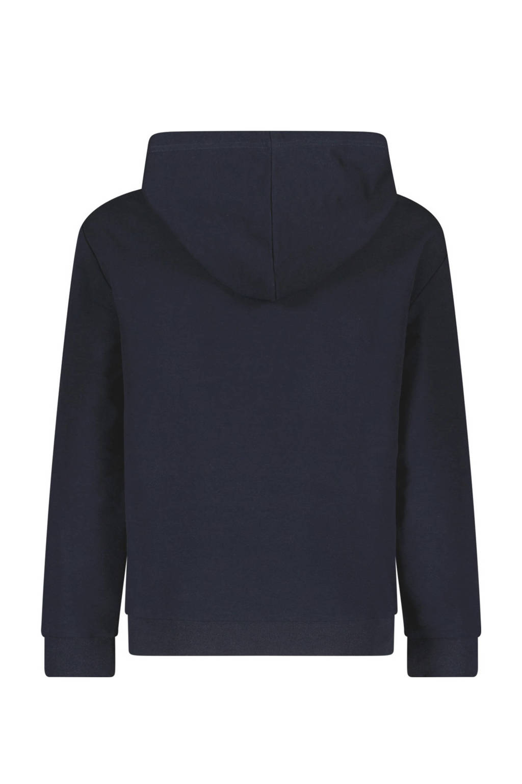 hoodie Dax met printopdruk donkerblauw