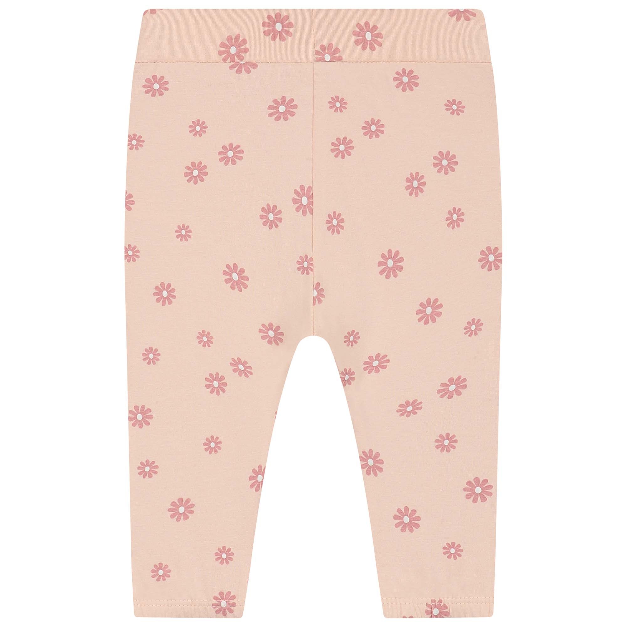 Prénatal newborn broek  bloemen roze