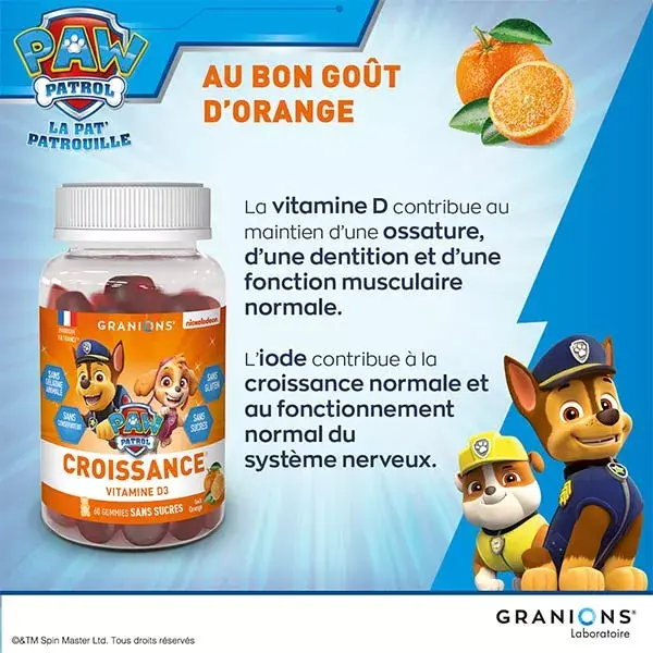 Granions Paw Patrol Growth Gummies - 60 gomas