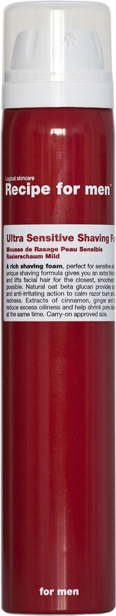 Recipe For Men Ultra Sensitive Shaving Foam 100 ml.