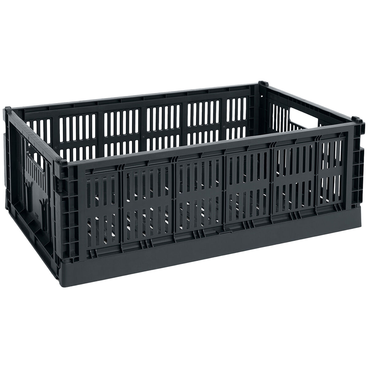 HAY Colour Crate Large oppbevaringsboks, charcoal