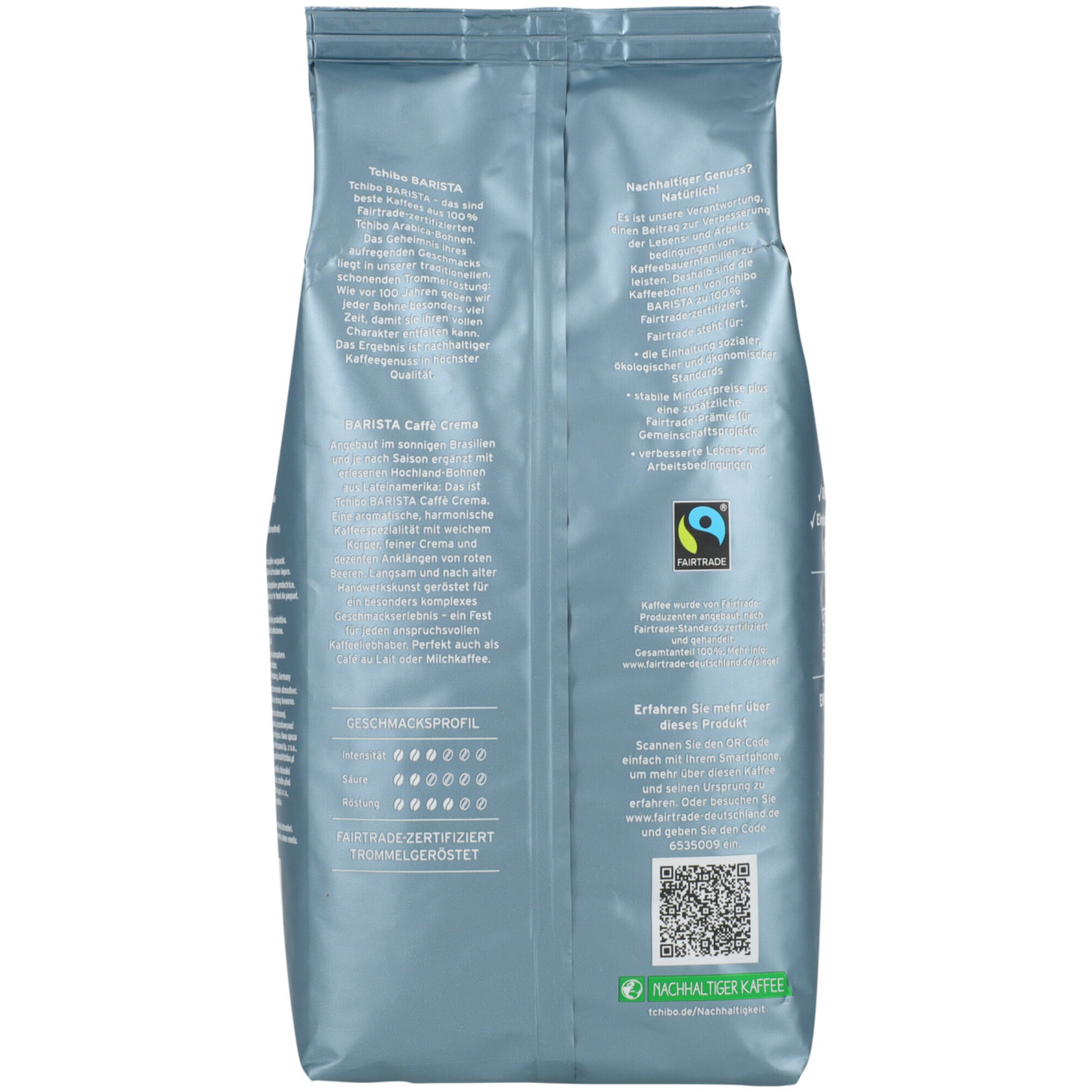 Tchibo Barista Caffè Crema Fairtrade Bohnenkaffee