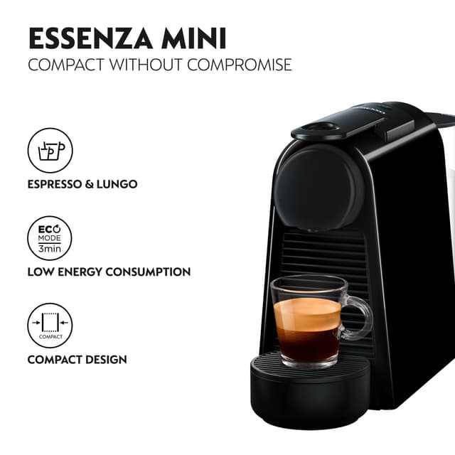 NESPRESSO® Essenza Mini-kaffemaskine fra DeLonghi, Sort