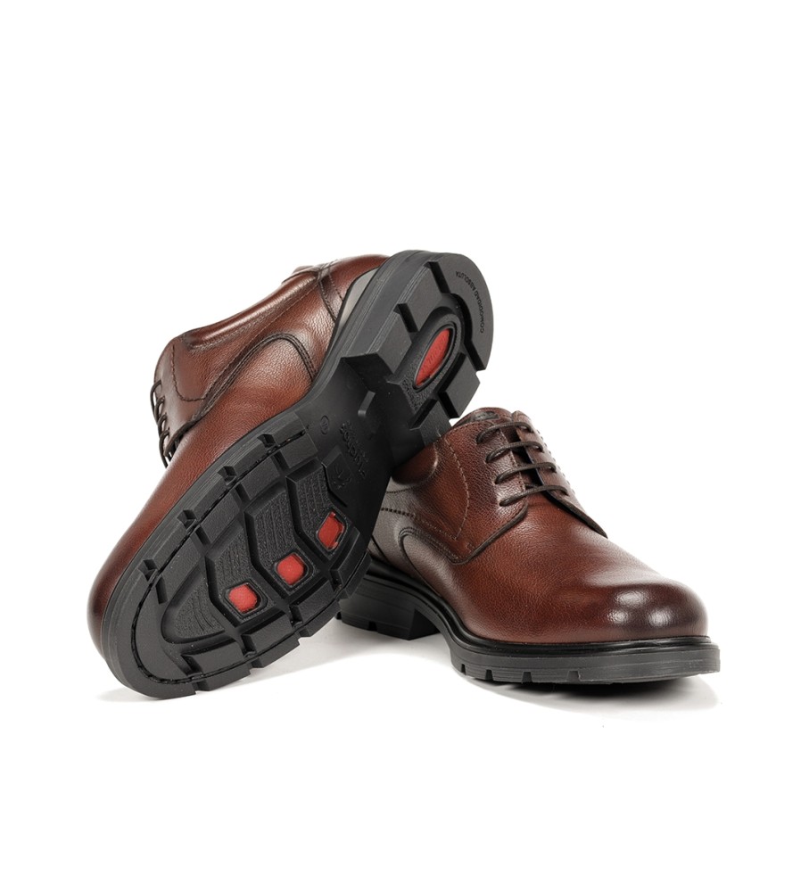 Sapatos Fluchos Fredy F1604 em couro marrom