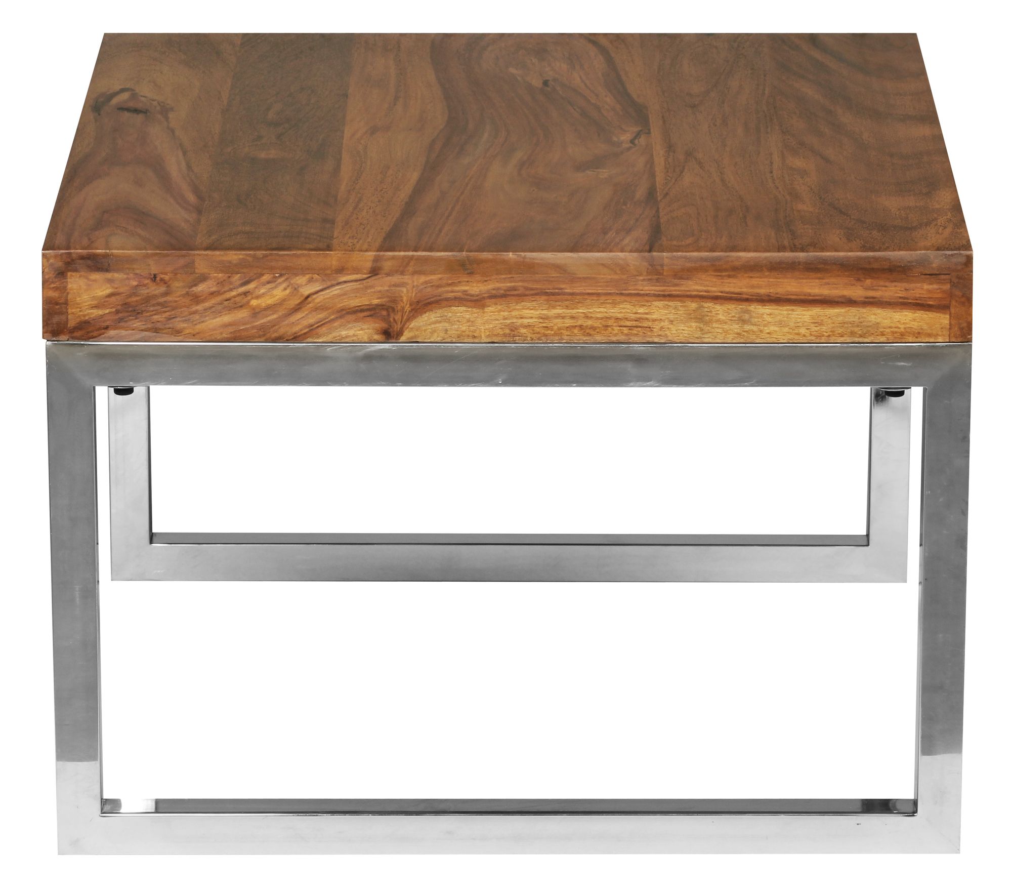 FineBuy Sheesham Couchtisch Wohnzimmer Tisch Beistelltisch 60 x 60 cm Massivholz