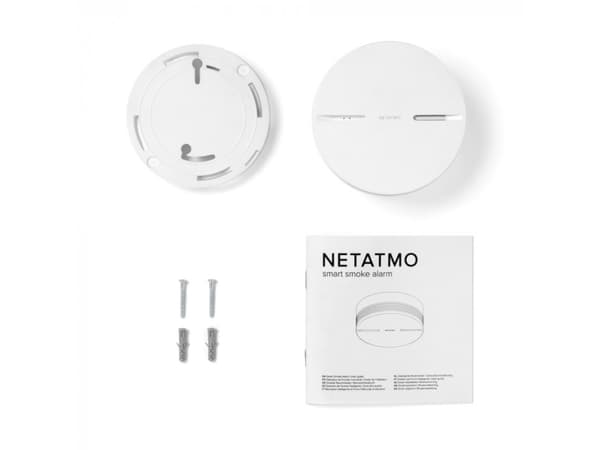 Netatmo Smart Smoke Alarm - Røyksensor - 802.11b/g/n, Bluetooth 4.0 - 2.4 Ghz - batteridrevet