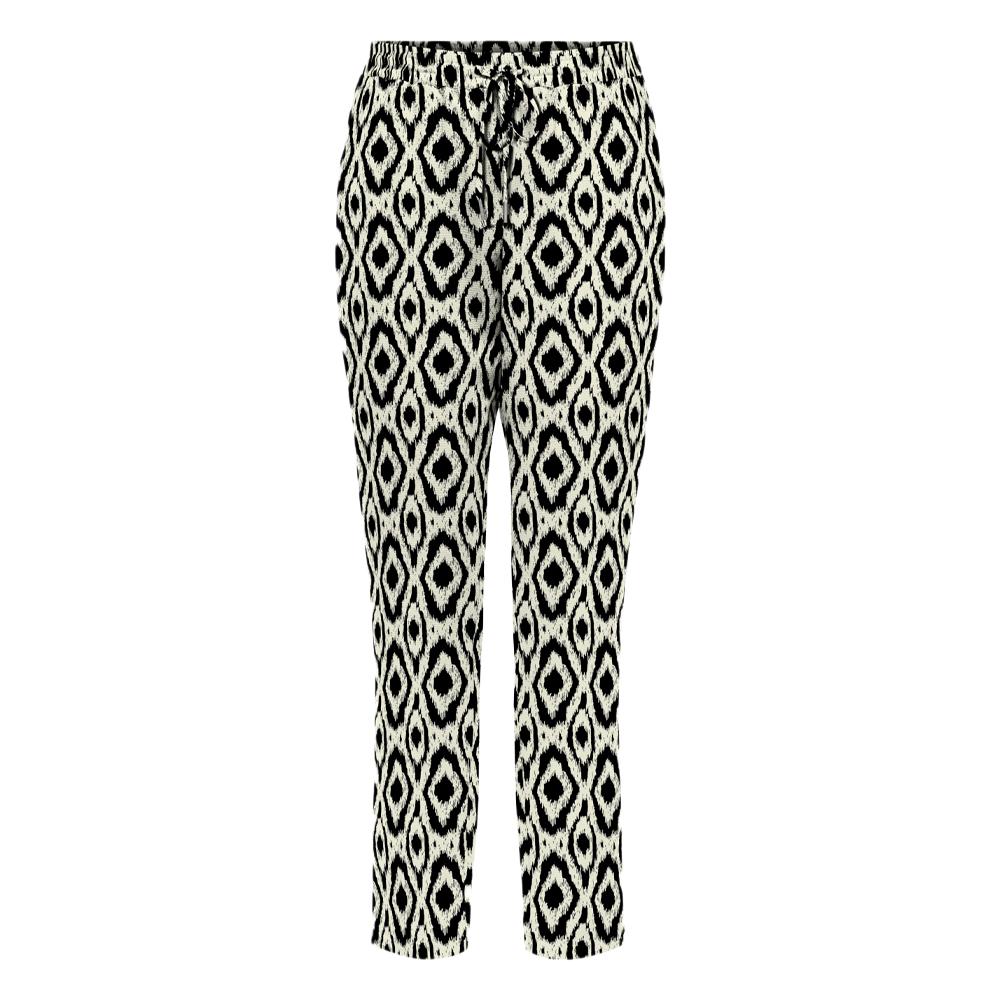 Only Pantalon Noir/Beige à Motifs Femme Only 15222230