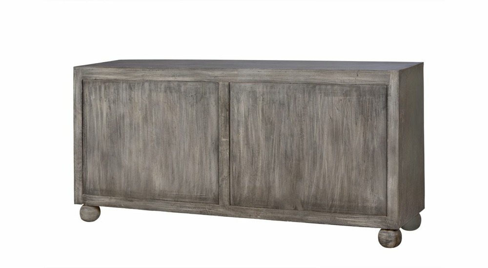 Bahut bois gris 172x43x82cm