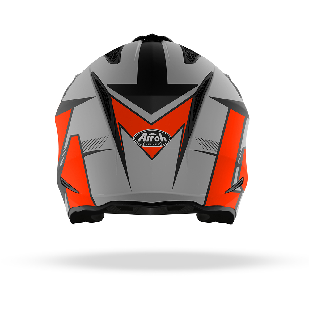 Airoh - Casque TRR S Pure Orange Mat / Argent / Noir
