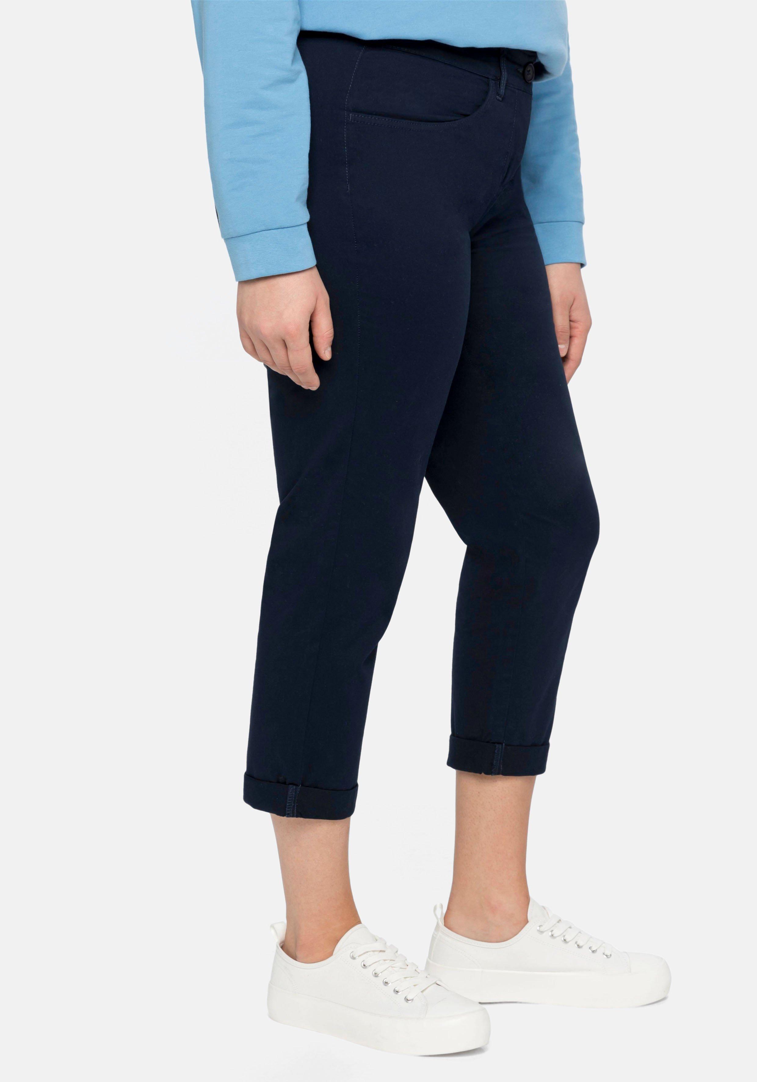 Schmale Stretch-Hose in 7/8-Länge