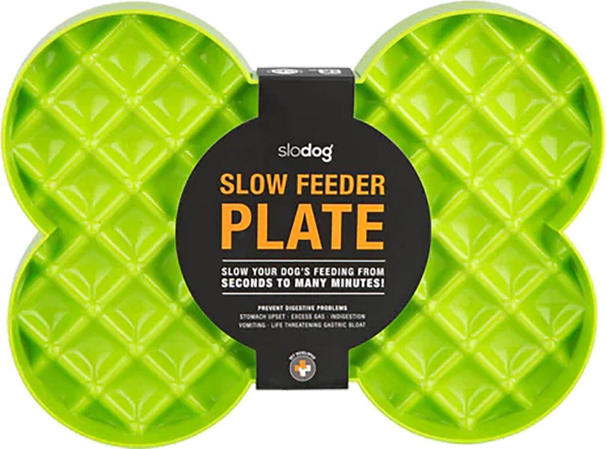 LICKIMAT -Slikkemåtte -Slow Feeder Plate Green 35X26X3Cm