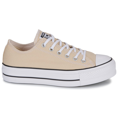 Converse - CHUCK TAYLOR ALL STAR LIFT PLATFORM SEASONAL COLOR-OAT MILK/WHIT - Beige