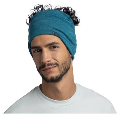 Tour De Cou Buff Merino Lightweight Teal Bleu