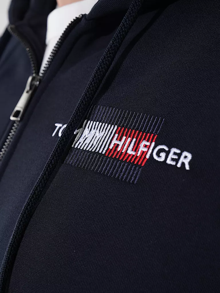 TOMMY HILFIGER Sweatjacke blau