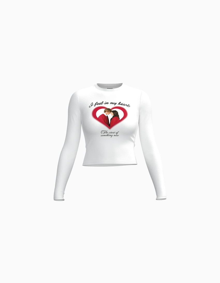 Camiseta de manga comprida com estampa de High School Musical