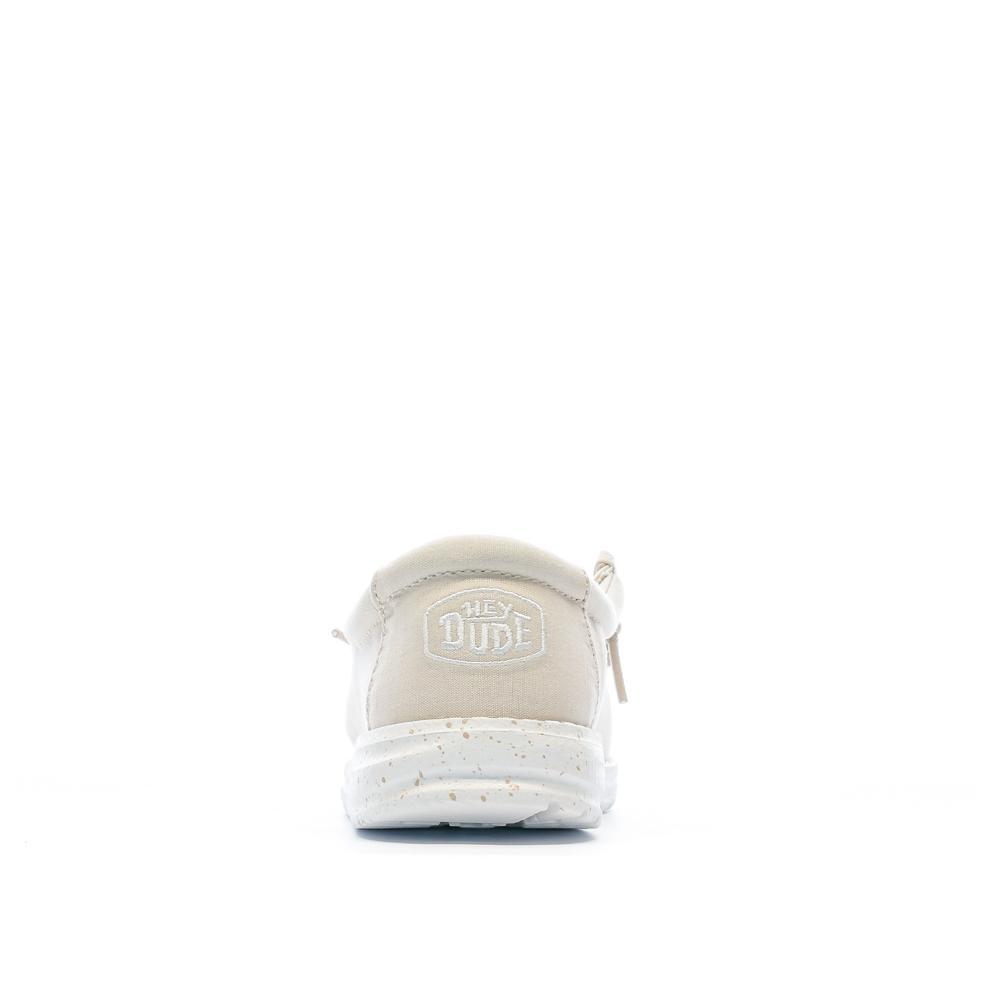 Hey Dude Chaussures Beige Fille Hey Dude Wally Youth Slub Canvas