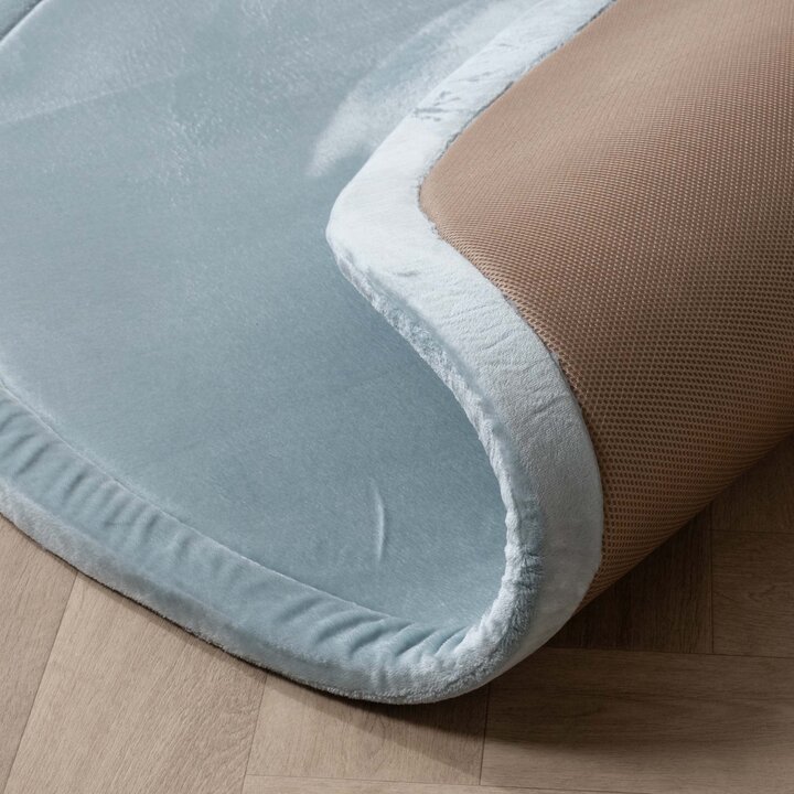 Ronde speelmat - Jip Blauw | Wasbaar