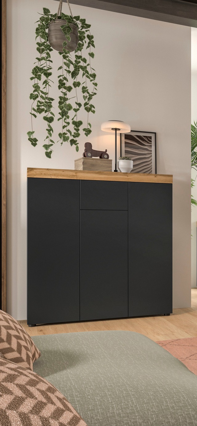 GOODproduct Highboard »MAMBO, TOPSELLER!, Höhe 115 cm, in verschiedenen Farben erhältlich« 2 farbige Ausführung, in verschiedenen Farben erhältlich, 1 Stk. tlg. Kommode, Sideboard, Wohnzimmer, Schlafzimmer