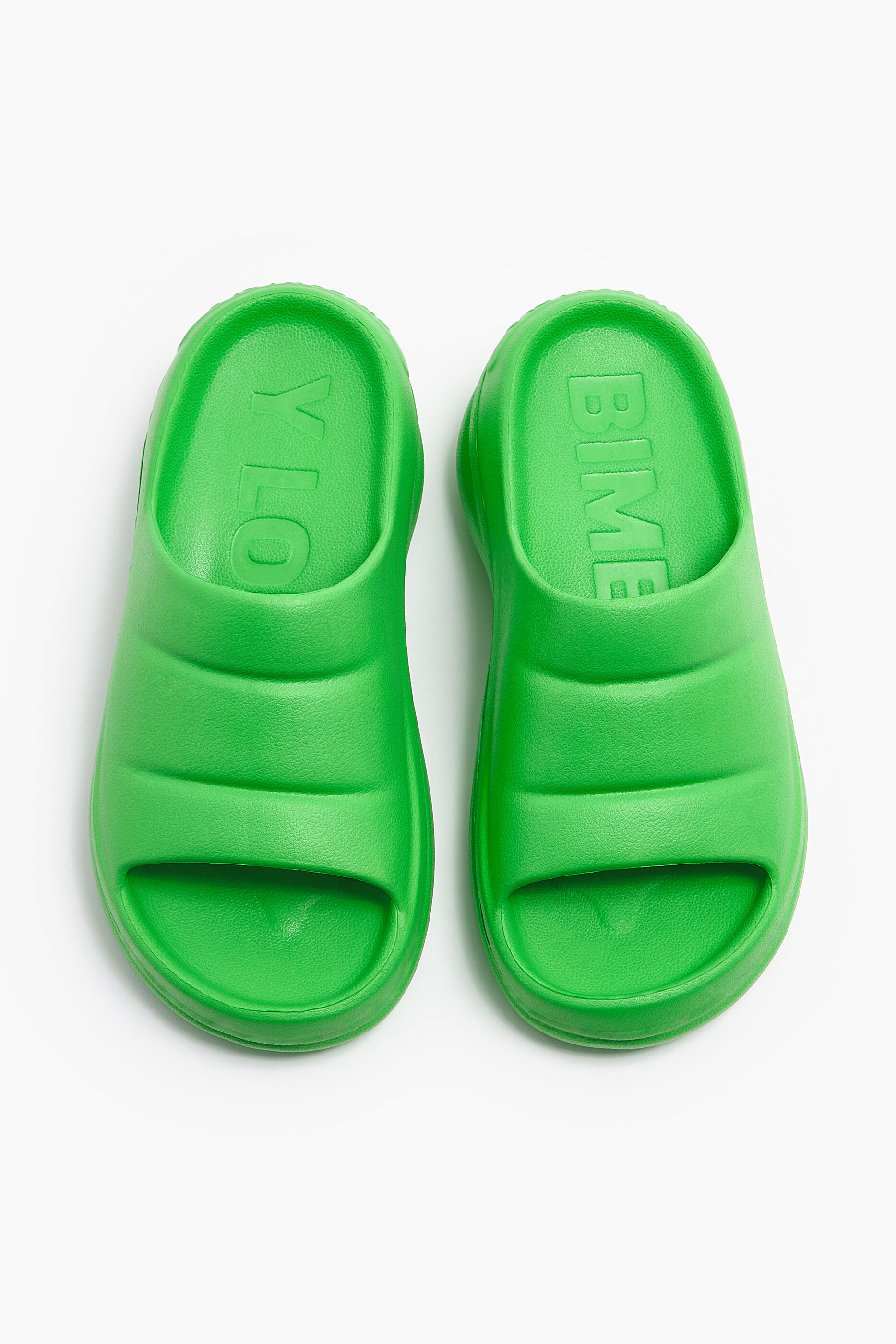 Chinelo plataforma verde