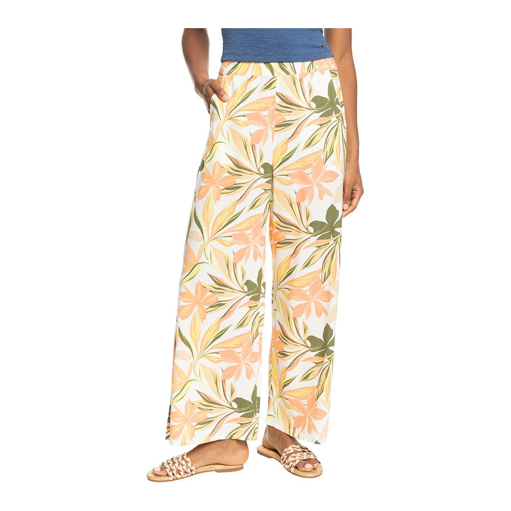 Roxy MIDNIGHT AVENUE - Pantalon Femme snow white subtly sa