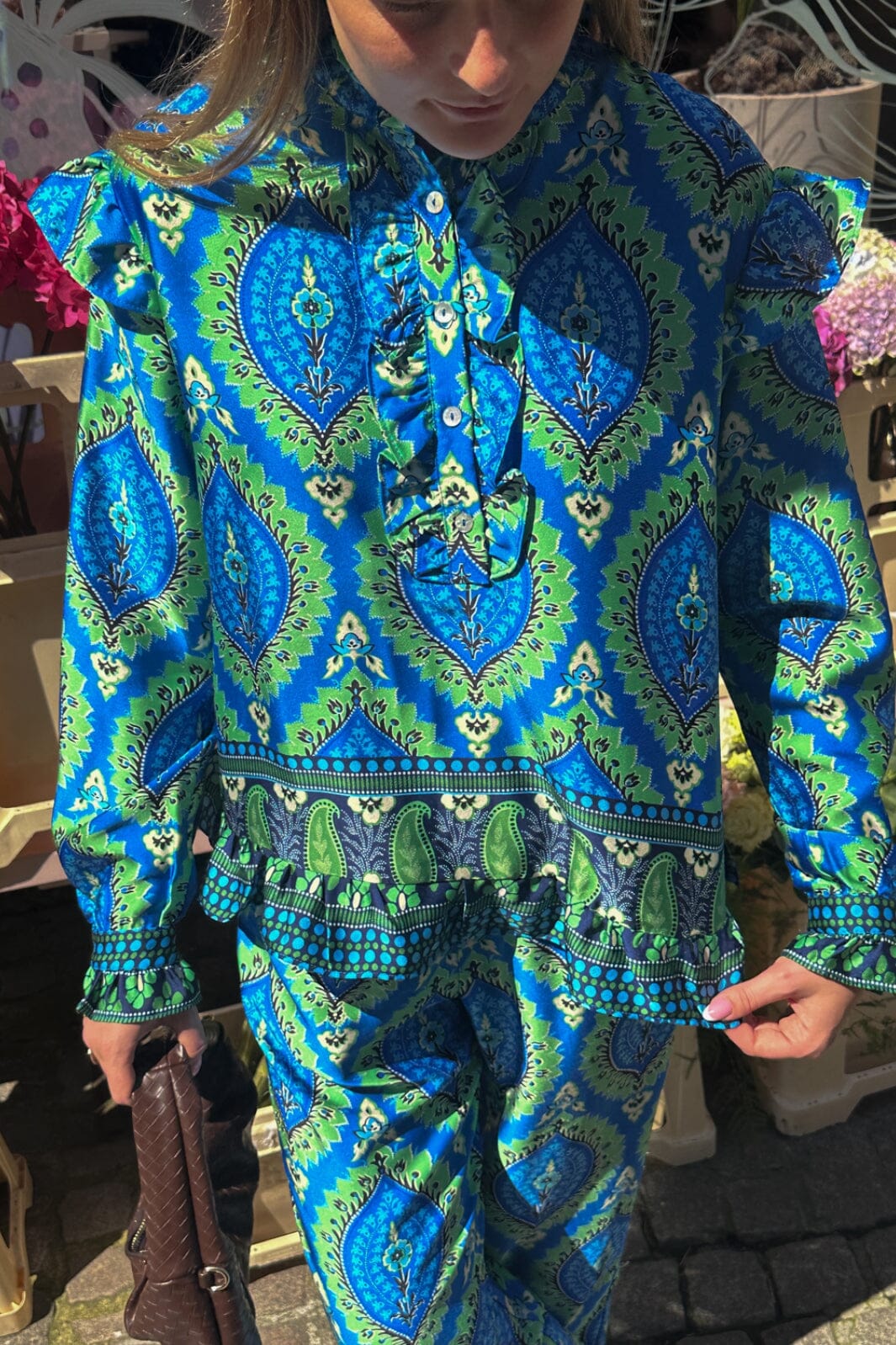 Noella Reno Blouse 1308 trisha blue print