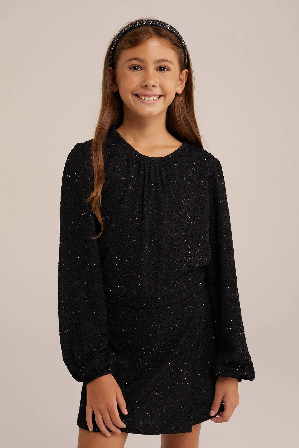 WE Fashion zwart glitter