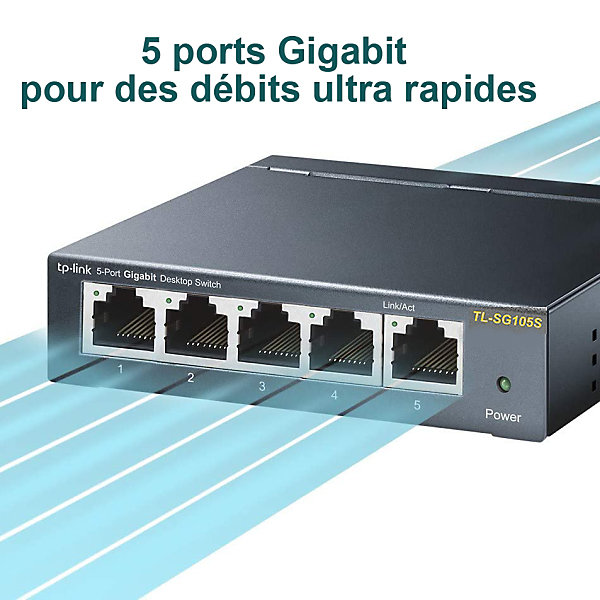 Switch de bureau 5 ports 10/100/1000 Mbps TP-Link
