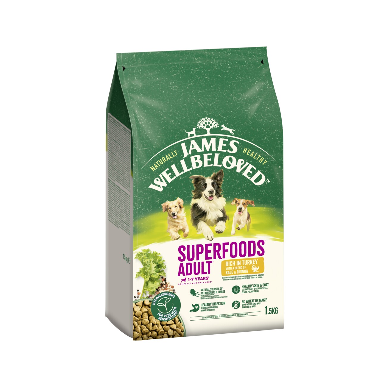 James Wellbeloved Superfood Truth Grünkohl Quinoa 1,5 kg