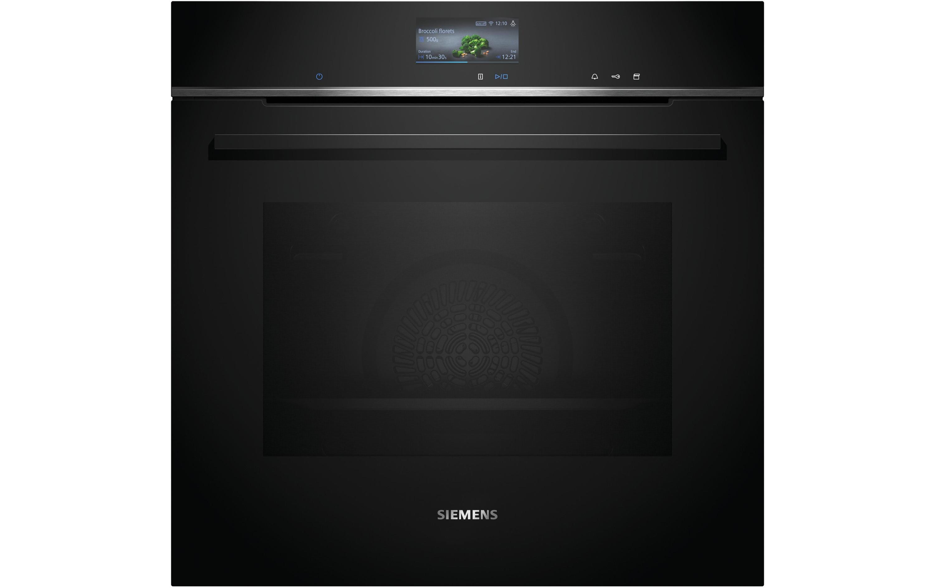 Einbaudampfbackofen iQ700 HS736G3B1C Schwarz A+<br>Einbau-Kompaktbackofen