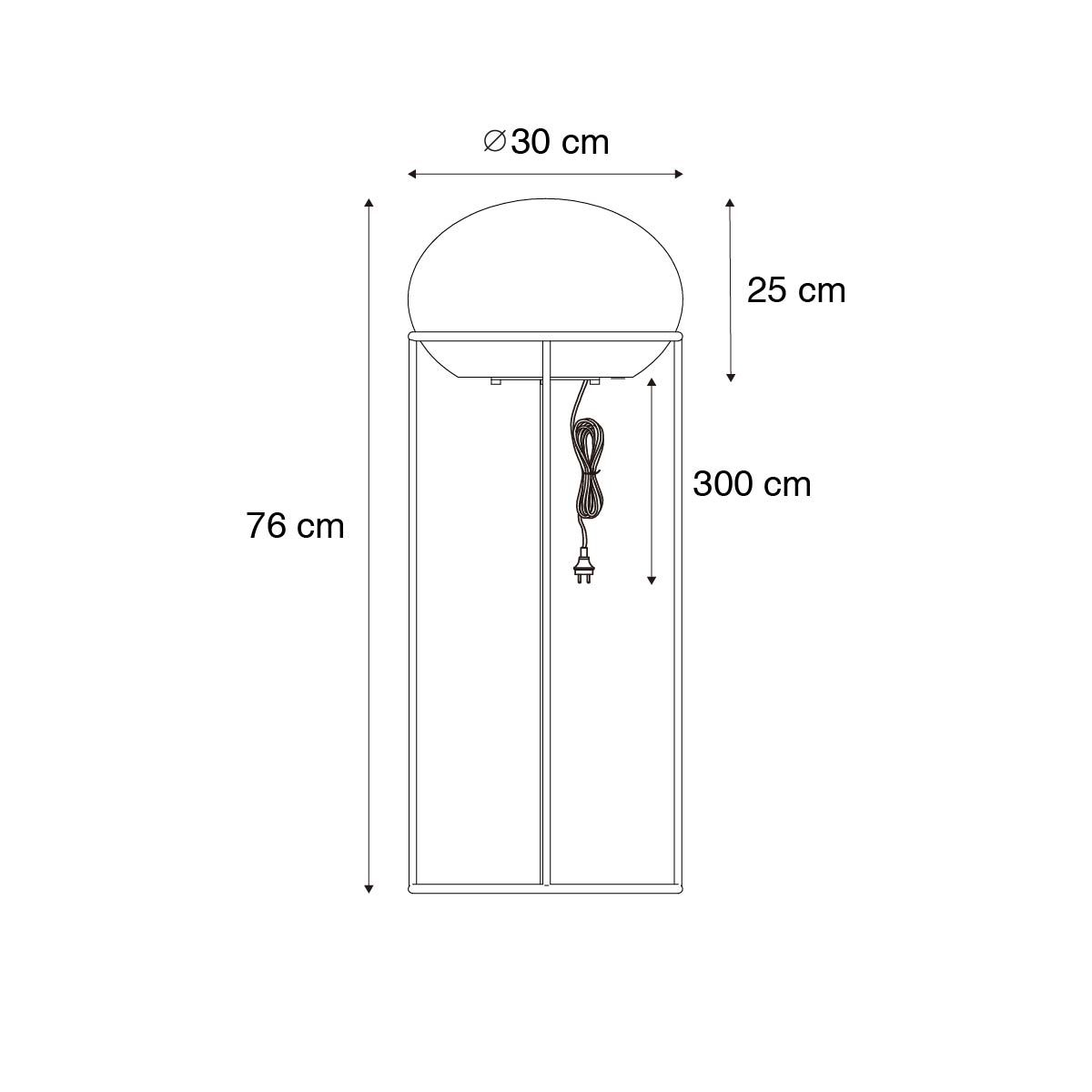 Design buiten vloerlamp zwart - Jannie