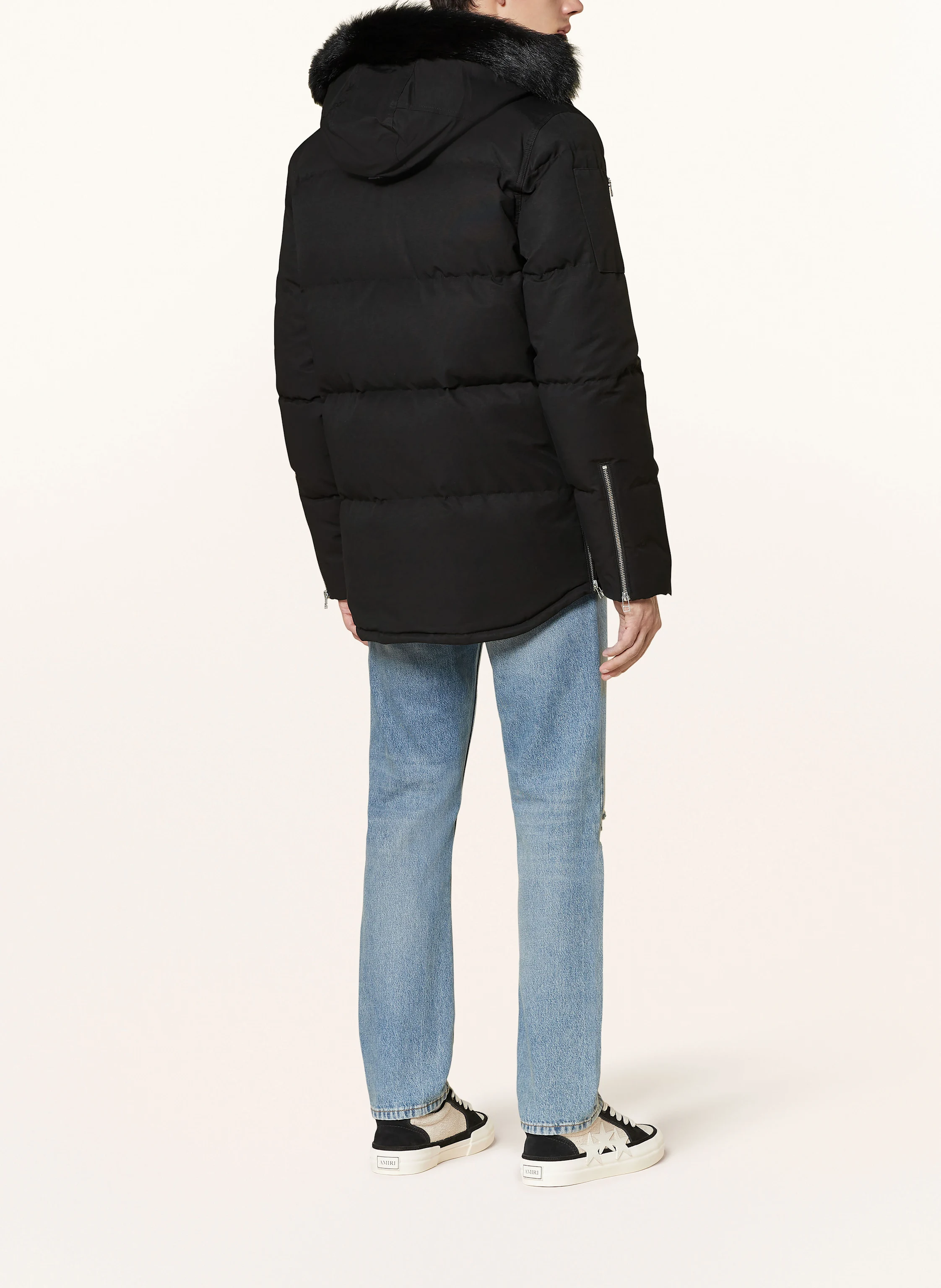 MOOSE KNUCKLES Daunenjacke 3Q mit abnehmbarer Kapuze und Kunstpelz
