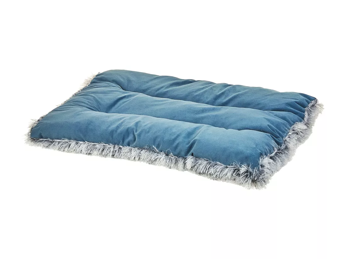 Lit pour animal ERGANI Velours Bleu