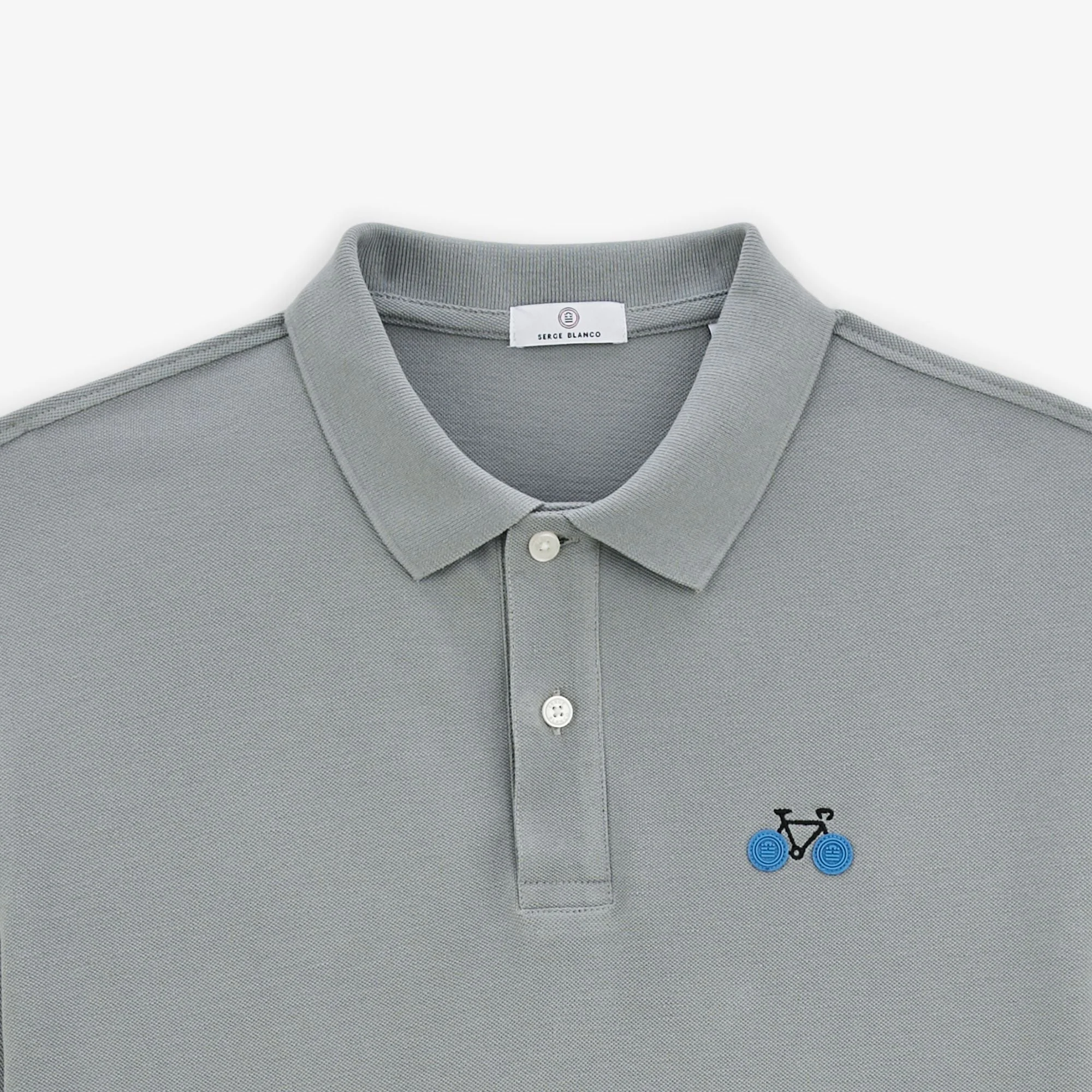 LABBY - Polo piqué labby broderie vélo | Gris