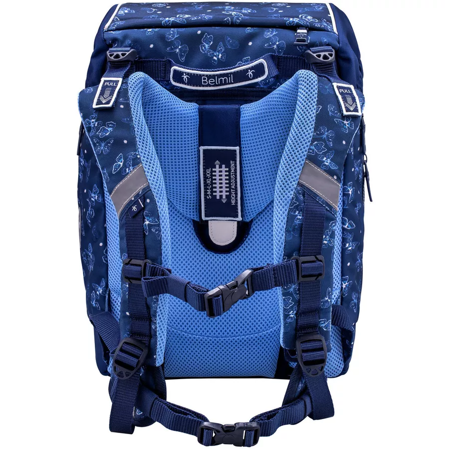 Belmil Schulrucksack Premium Smarty Plus Schulranzen Sapphire