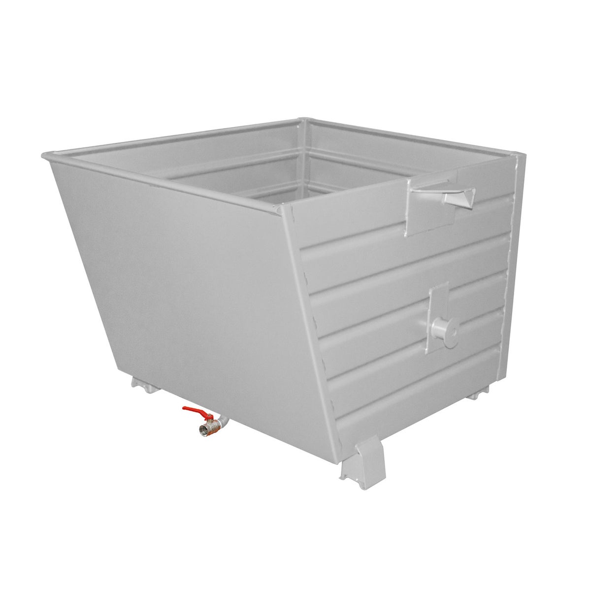 Bauer spaander-kiepwagen BSS 90, gelakt, muisgrijs