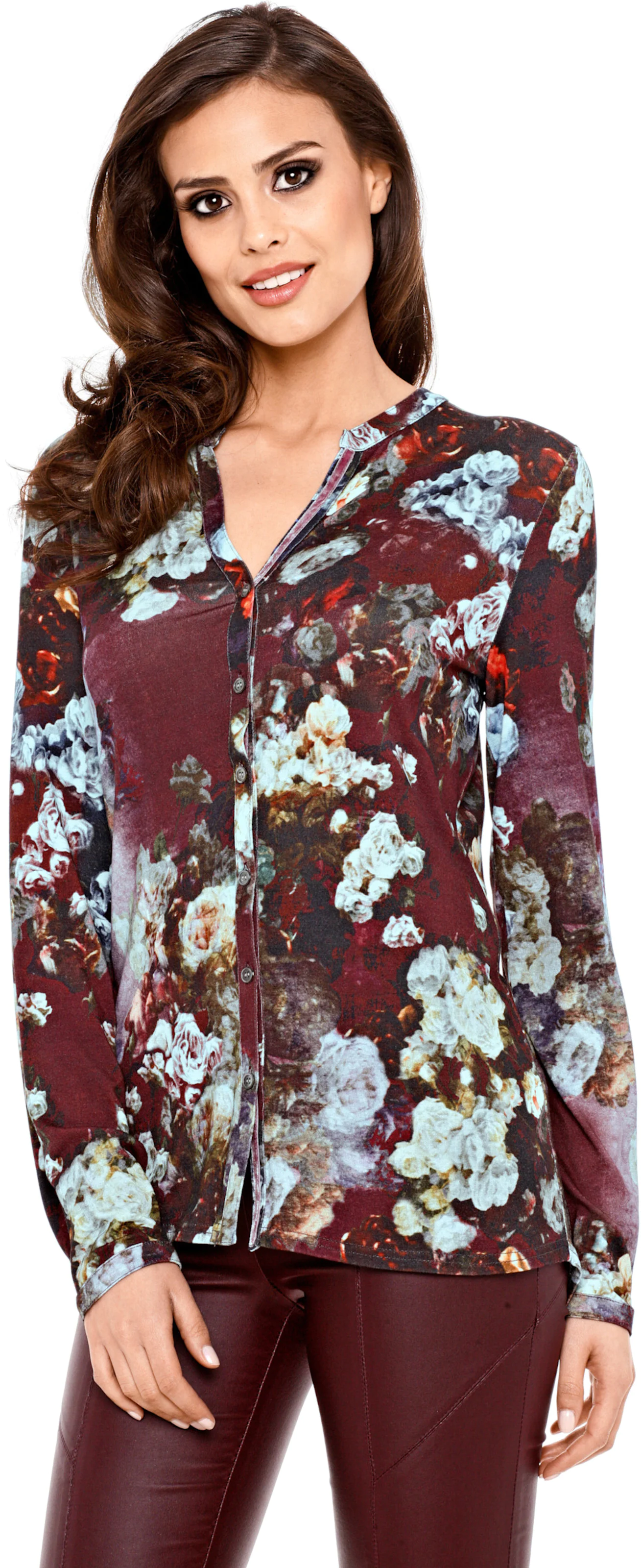 heine Shirtbluse in bordeaux