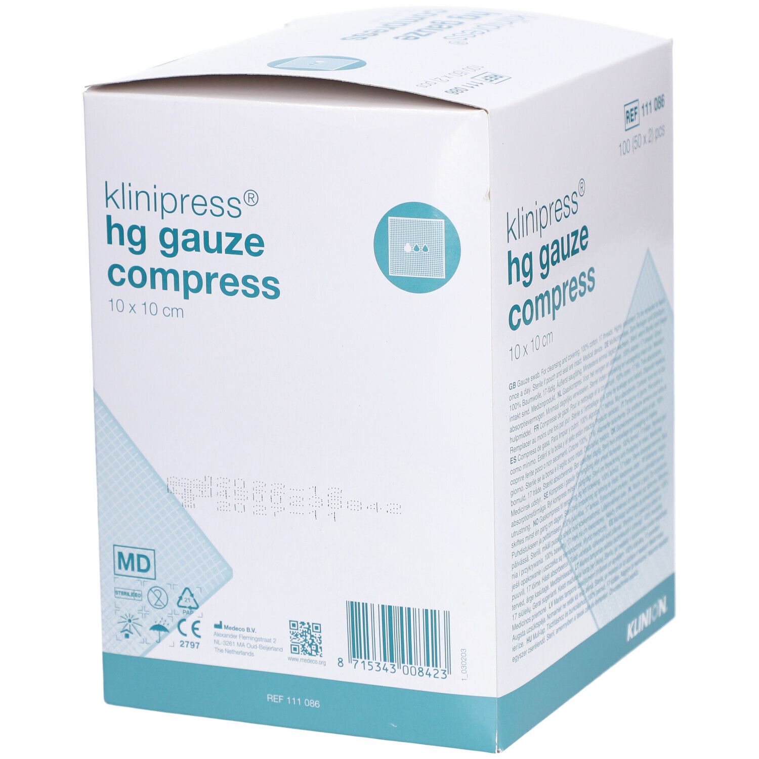 KLINIPRESS HG Mullkompressen 10x10 cm steril