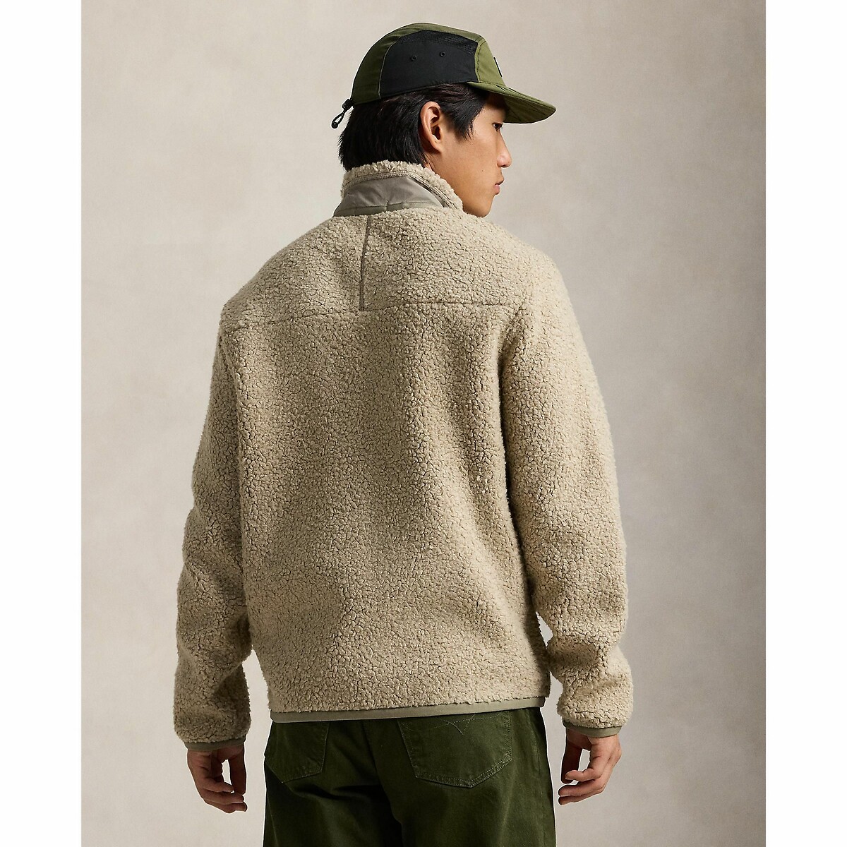 POLO RALPH LAUREN<br>Jaqueta híbrida em sherpa