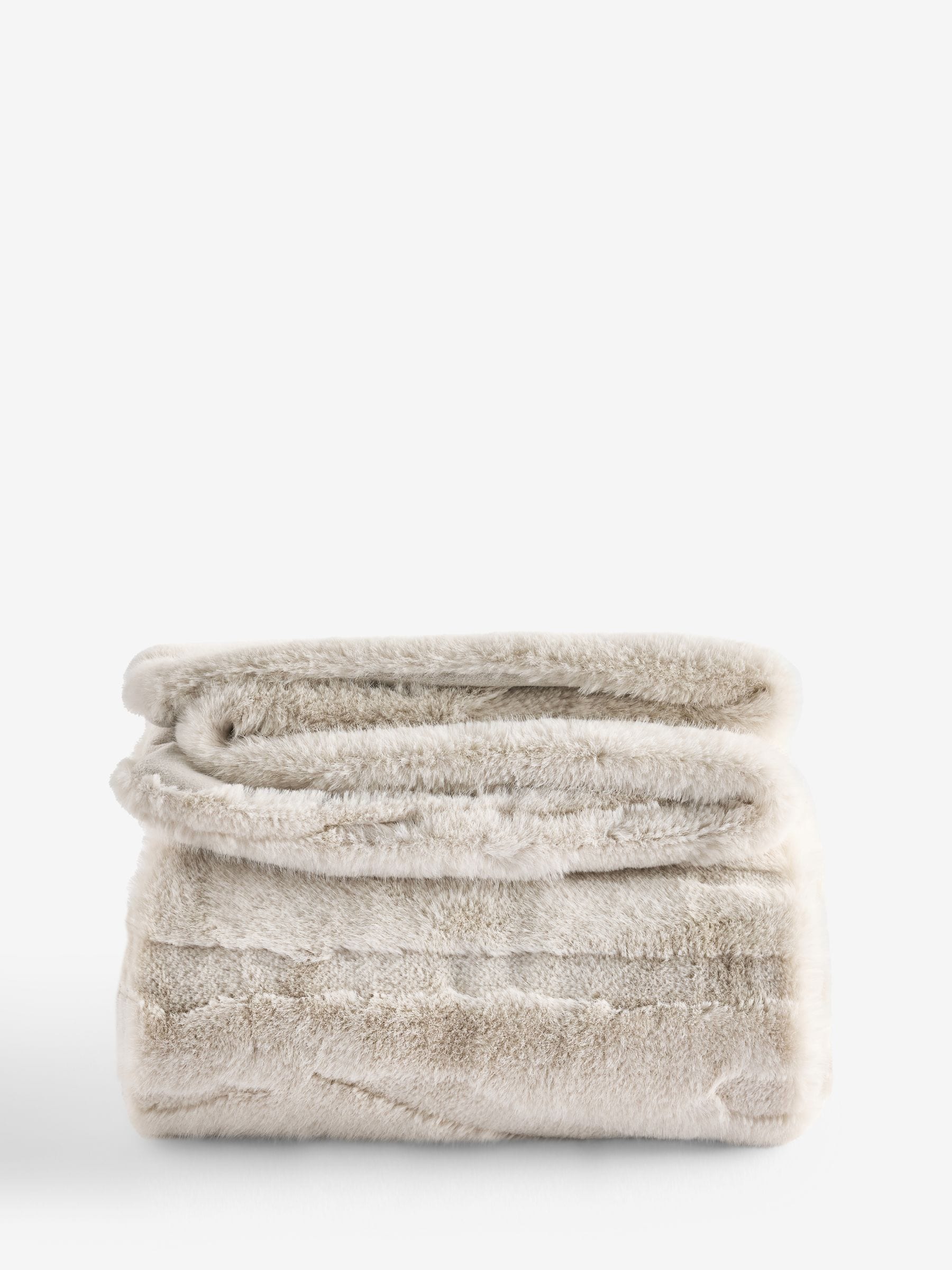 Tiger Cut Faux Fur Throw