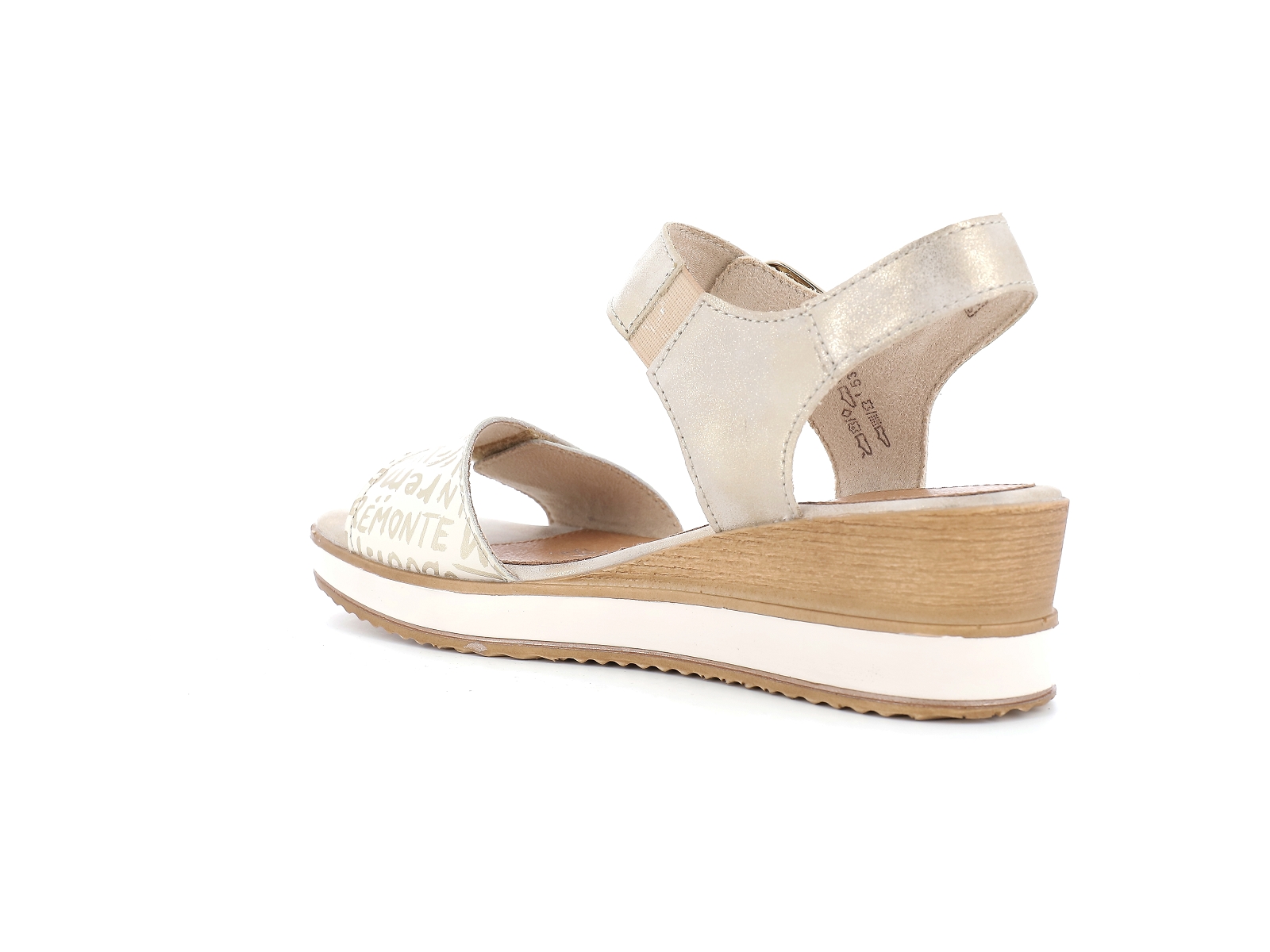 Remonte-D6455 Matières combinées Beige Or