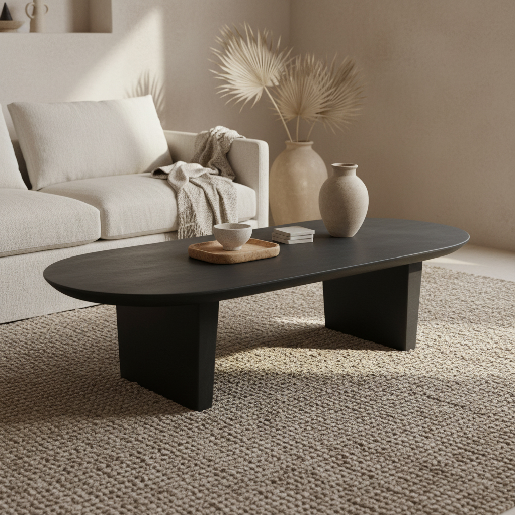 Salontafel Bullnose TAMW21 - zwart