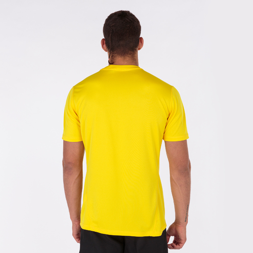 Camiseta Joma Strong Amarela de Manga Curta