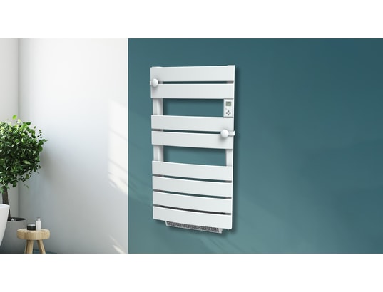 CARRERA - Radiateur sèche-serviette 750w + soufflerie 1000w - cintré ...