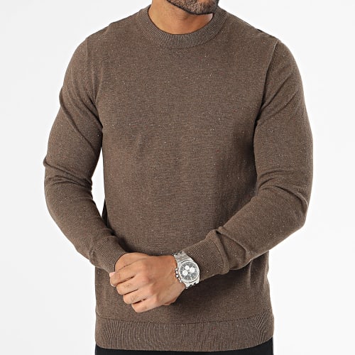 Pull Jeppe Marron Chiné